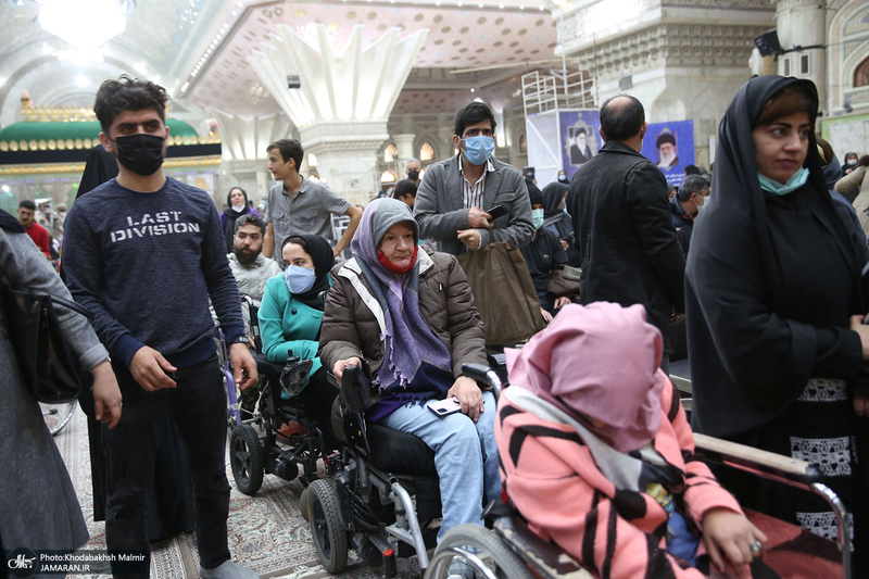 دیدار رئیس سازمان بهزیستی و جمعی از توان یابان این سازمان با سید حسن خمینی