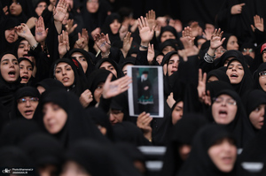 آخرین شب مراسم عزاداری محرم در حسینیه امام خمینی