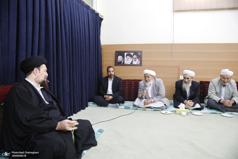 دیدار جمعی از اهالی اهل سنت استان گلستان با سید حسن خمینی