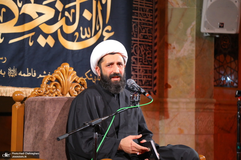 مراسم عزاداری شهادت حضرت فاطمه زهرا (س) در مسجد اعظم قم‎