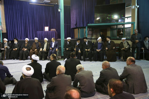 مراسم چهلمین روز مرحوم آیت الله صانعی در حسینیه جماران