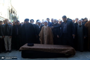 مراسم تشییع و خاکسپاری آیت الله سید هاشم رسولی محلاتی(ره) در قم