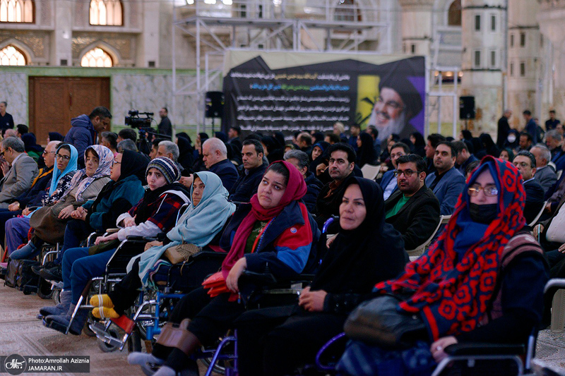 تجدید میثاق رئیس سازمان بهزیستی و جمعی از توان یابان با آرمان های حضرت امام خمینی (س)