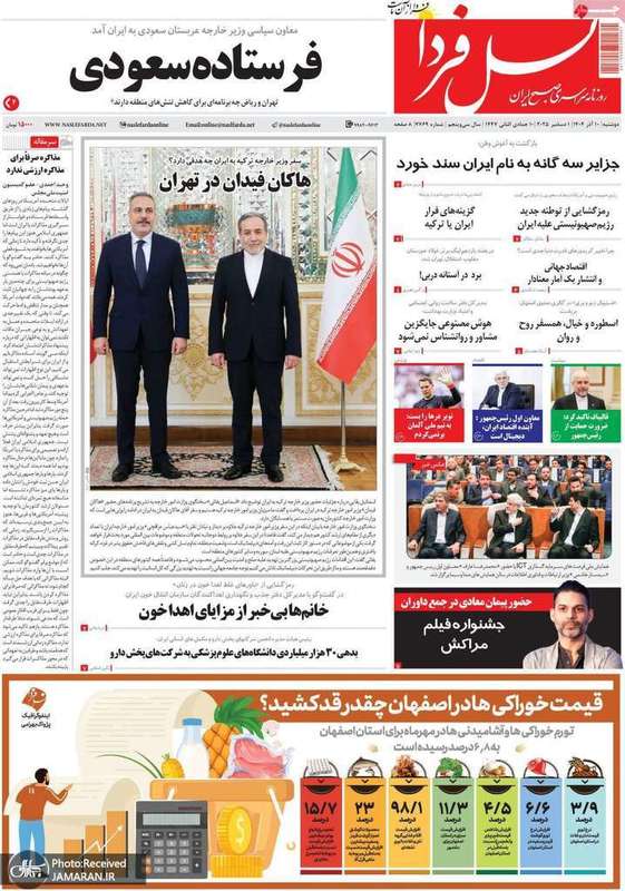گزیده روزنامه های 10 آذر 1404