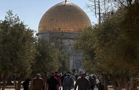 حضور هزاران فلسطینی در نماز جمعه مسجدالاقصی (6)