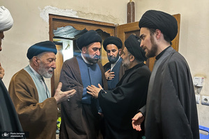 مراسم بزرگداشت آیت الله موسوی بجنوردی (ره) در بیت امام خمینی (س) در نجف اشرف