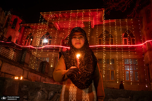 نورافشانی به مناسبت  میلاد حضرت علی (ع) در کشمیر ھند