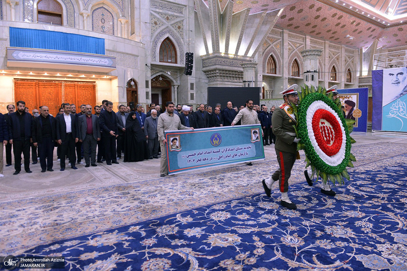 تجدید میثاق رئیس و اعضای هیات امنا کمیته امداد امام خمینی(س) با آرمان بنیانگذار جمهوری اسلامی ایران