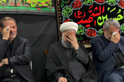 مراسم عزاداری حضرت اباعبدالله الحسین (ع) در دفتر حسن روحانی، شب نهم ماه محرم / گزارش تصویری