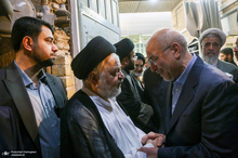 مراسم ترحیم همسر آیت الله العظمی سیستانی در قم