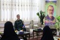 دیدار محسن رضایی با خانواده شهید لاریجانی + عکس