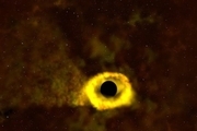 سیاه‌چاله غول پیکر یک ستاره‌ را بلعید! + عکس