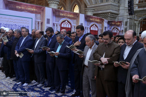 تجدید میثاق مدیرکل و جمعی از کارکنان اداره آموزش و پرورش شهرستان های استان تهران با آرمان های امام(س)