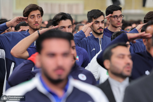 دیدار قهرمانان و مدال‌آوران ورزشی و المپیادهای علمی جهانی با رهبر معظم انقلاب