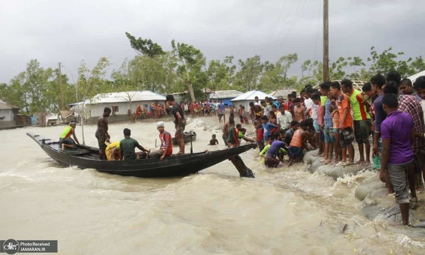 خسارات جانی و مالی شدید بر اثر توفان در هند و بنگلادش+ تصاویر
