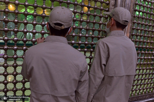 تجدید میثاق فرزندان کارکنان آماد و پشتیبانی سپاه با آرمان‌های حضرت امام(س)