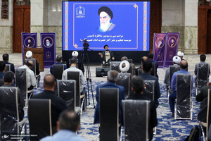 دیدار سرپرست و کارکنان موسسه تنظیم و نشر آثار امام خمینی(س) با سید حسن خمینی