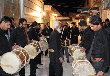 دمام زنی قائمشهری ها در استقبال از محرم