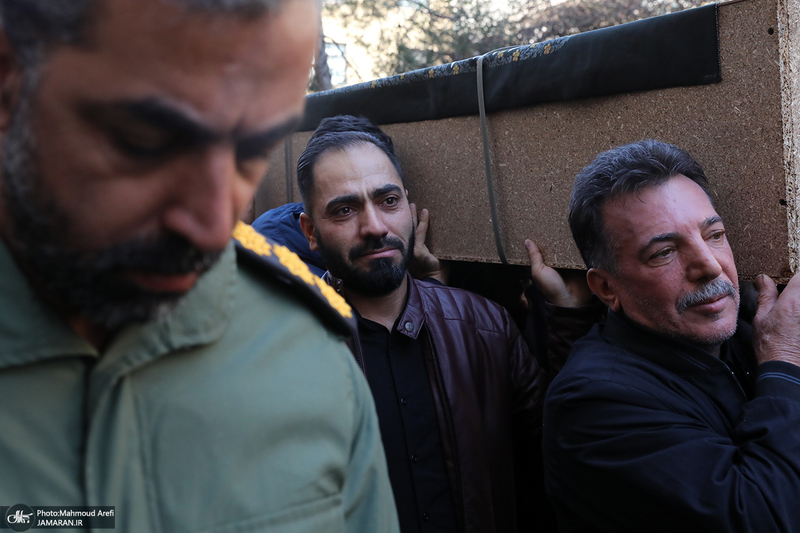 مراسم تشییع مادر شهیدان جواد سپهری