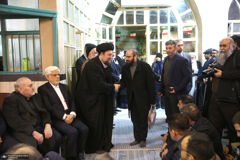 مراسم سالگرد رحلت آیت‌الله سید محمد موسوی بجنوردی در حسینیه جماران  -1