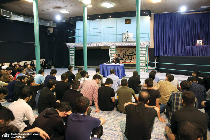 مراسم عزاداری دانشجویان دانشگاه علوم پزشکی تهران به مناسبت شهادت حضرت رقیه در حسینیه جماران