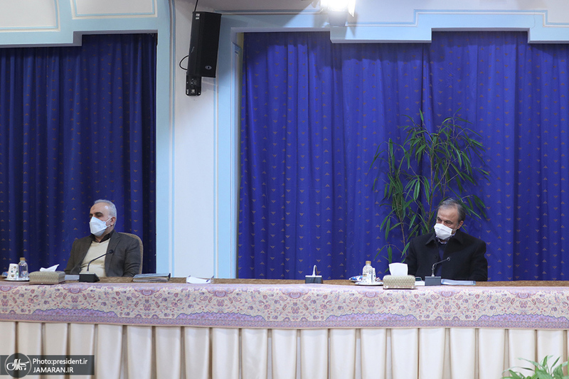 جلسه شورای عالی هماهنگی اقتصادی با حضور روحانی، رئیسی و قالیباف