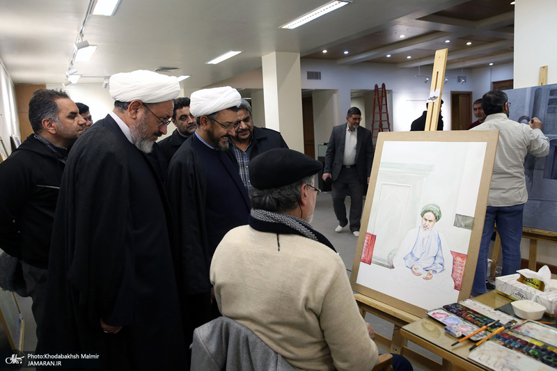بازدید رئیس موسسه تنظیم و نشر آثار امام خمینی (س) از مراحل آماده‌سازی هفته فرهنگی بر آستان آفتاب