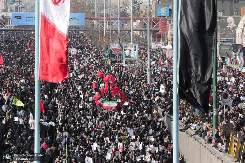 حضور میلیون ها تهرانی در تشییع پیکر مطهر سردار قاسم سلیمانی - 4