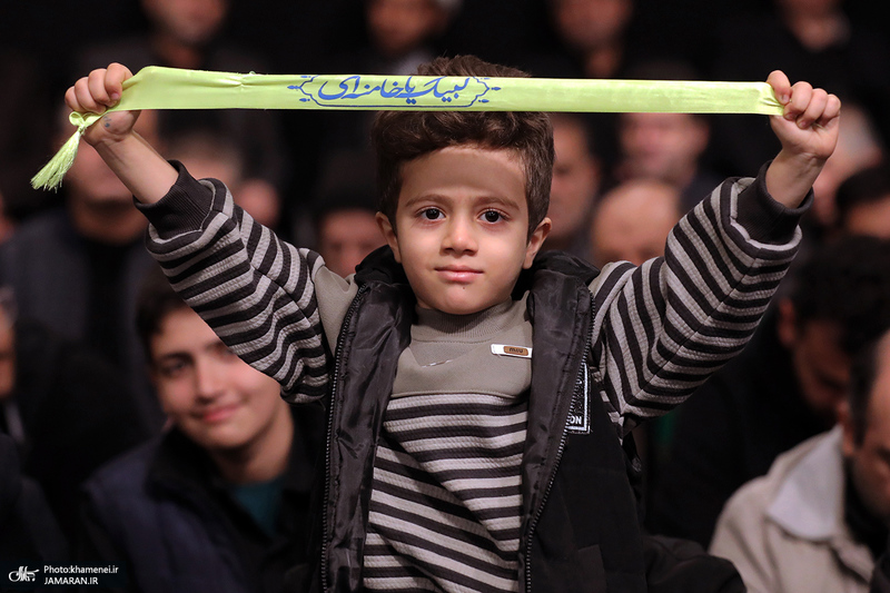 اولین شب مراسم عزاداری حضرت فاطمه‌زهرا (س) در حسینیه امام خمینی