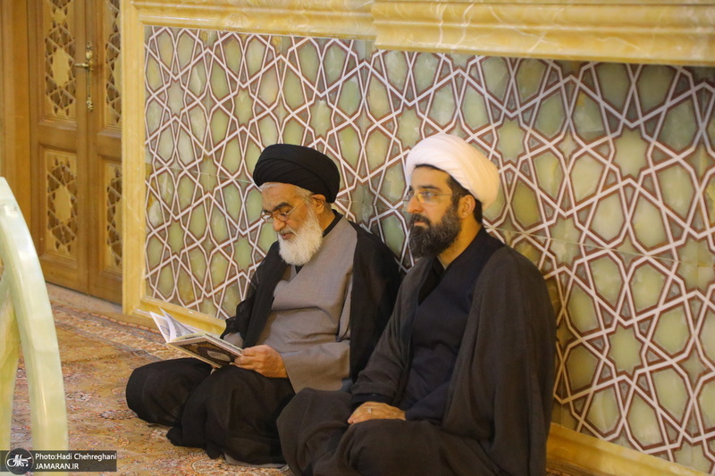 مراسم اولین سالگرد علامه حسن زاده آملی (ره) در حرم حضرت معصومه (س)‎‎