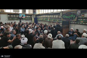 مراسم عزاداری شهادت امام صادق (ع)  در بیت آیت الله العظمی صانعی (ره)