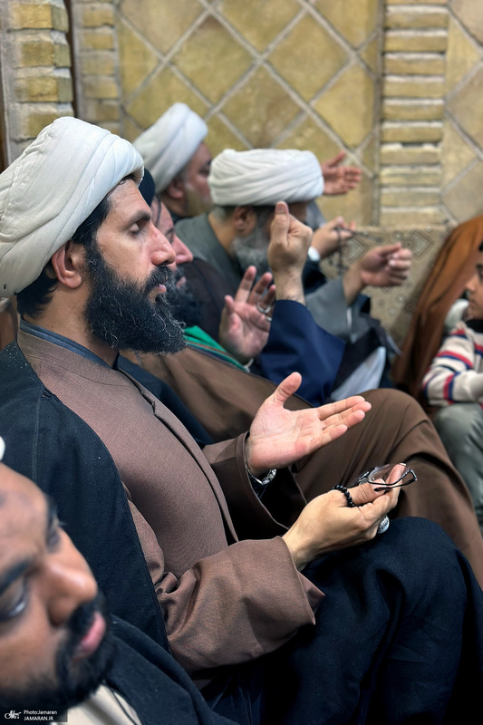 مراسم بزرگداشت آیت الله موسوی بجنوردی (ره) در بیت امام خمینی در نجف