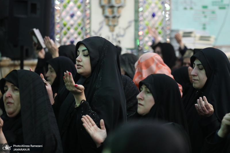 مراسم شب بیست و سوم ماه مبارک رمضان در امام زاده پنج تن لویزان