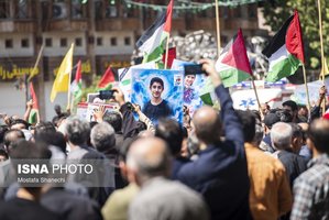 تشییع پیکر مطهر خانواده شهید حمله تروریستی رژیم صهیونیستی در ساری