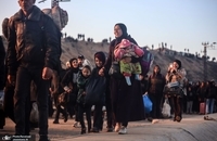 تصاویر جدید از بازگشت فلسطینی به شمال نوار غزه (1)