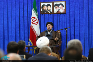 دیدار رئیس و کارکنان سازمان فرهنگ و ارتباطات اسلامی با سید حسن خمینی