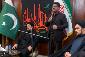 حضور سید حسن خمینی در کنسولگری جمهوری اسلامی ایران در کراچی