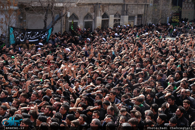 عزاداری آیت الله العظمی وحید خراسانی در سالروز شهادت حضرت فاطمه(س) 