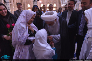 حضور مددجویان موسسه بچه های آسمان در حرم مطهر امام خمینی(س)