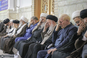 مراسم بزرگداشت آیت‌الله العظمی فیاض در حرم مطهر حضرت معصومه (س)