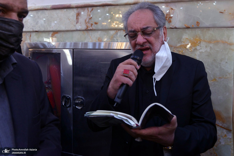 مراسم خاکسپاری حجت الاسلام و المسلمین محتشمی پور(ره) در حرم شاه عبدالعظیم الحسنی(ع)