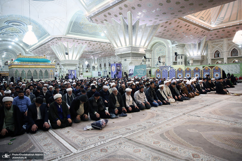 مراسم شب میلاد حضرت علی (ع) در حرم مطهر امام خمینی