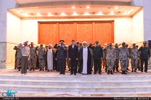 تجدید میثاق فرمانده قرارگاه پدافند خاتم الانبیاء(ص) با حضرت امام(س) 