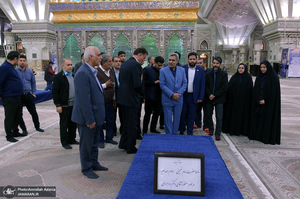 تجدید میثاق رئیس و مدیران سازمان نظام پرستاری کشور با آرمان های حضرت امام(س)