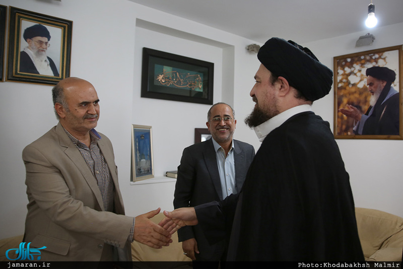 دیدار جمعی از اعضای شورای شهر مشهد با سید حسن خمینی 