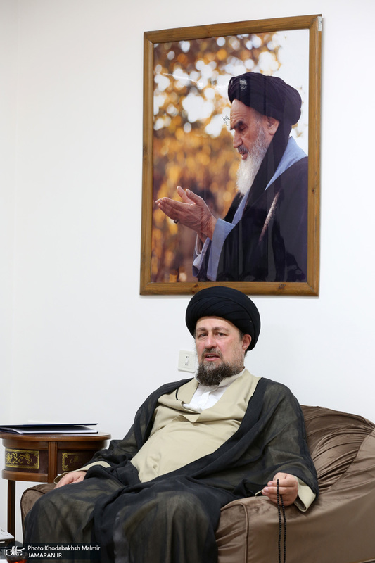 دیدار سخنگوی دولت  باسید حسن خمینی