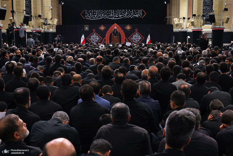 آخرین شب مراسم عزاداری محرم در حسینیه امام خمینی