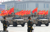 مراسم رژه نیروهای مسلح چین به مناسبت هشتادمین سال پایان جنگ جهانی با حضور پزشکیان رئیس جمهور ایران (17)