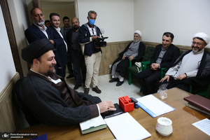 بازدید سید حسن خمینی از موسسه تنظیم و نشر آثار امام خمینی (س)