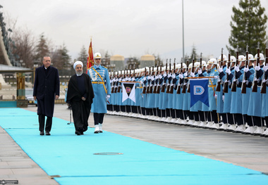 استقبال رسمی اردوغان از روحانی